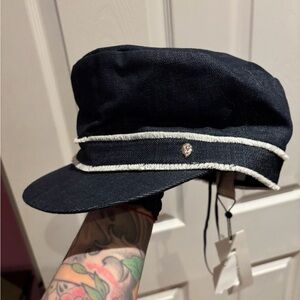 HELEN KAMINSKI DARLA DENIM BLUE HAT NWT